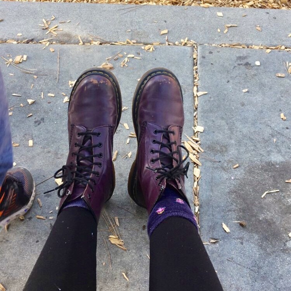 Vintage Purple Dr Martens